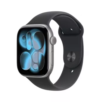 APPLE Watch Series 11 gps 46mm space Grey Aluminium Case With Black Sport Band S/m