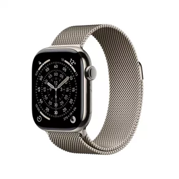 APPLE Watch Series 11 gps + Cellular 42mm natural Titanium Case With Natural Milanese Loop