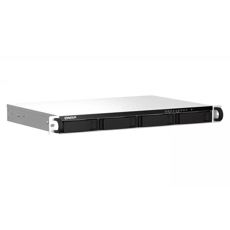 QNAP TS-464eU NAS Rack (1U) Intel® Celeron® N5095 8 GB DDR4 0 TB QNAP Turbo System Aluminium, Black
