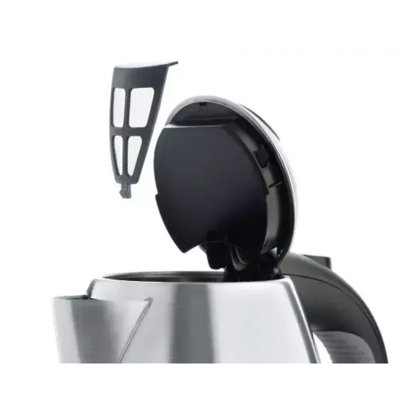 WMF Stelio 0413020012 electric kettle 1.7 L 2400 W Black, Stainless steel