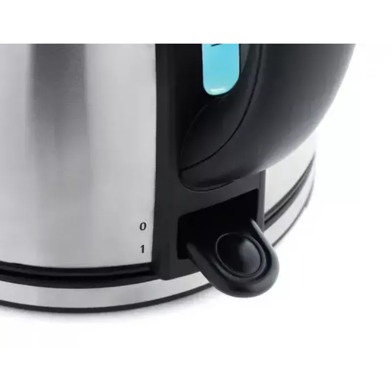 WMF Stelio 0413020012 electric kettle 1.7 L 2400 W Black, Stainless steel