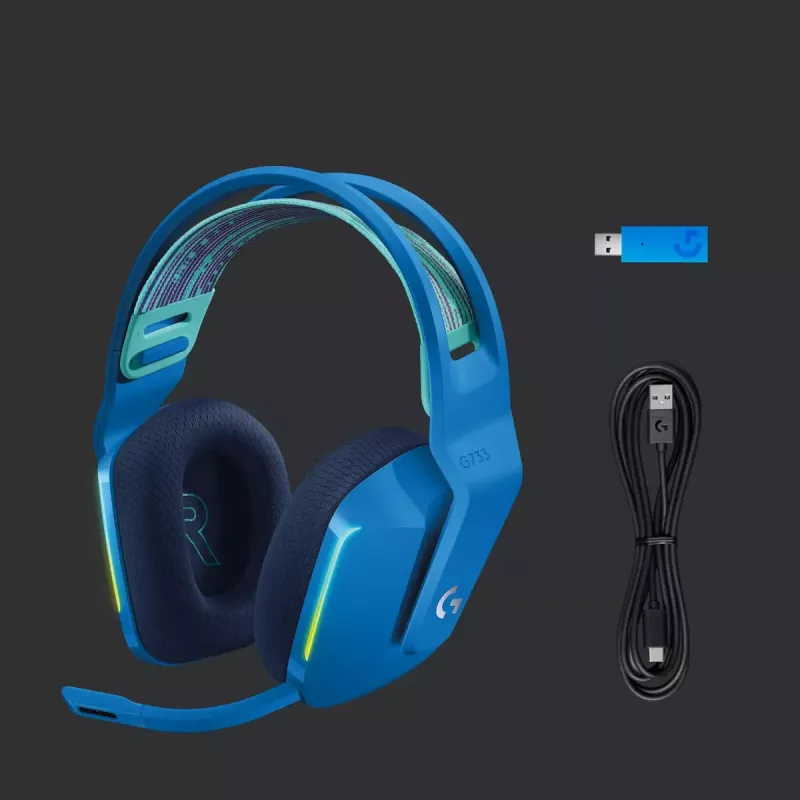 Headset Logitech G G733 LIGHTSPEED Wireless RGB Gaming Headset