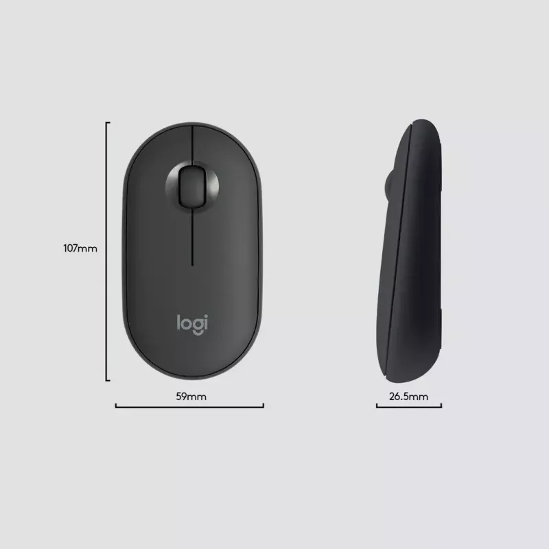 Logitech MK470 Wireless Keyboard+Mouse, Graphite, Mouse included, QWERTY US , USB