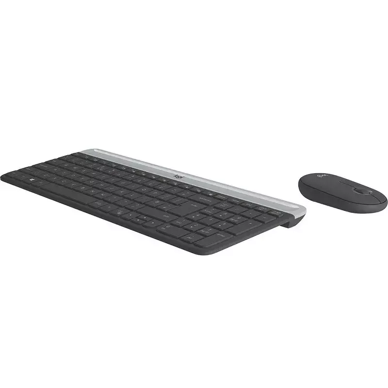 Logitech MK470 Wireless Keyboard+Mouse, Graphite, Mouse included, QWERTY US , USB