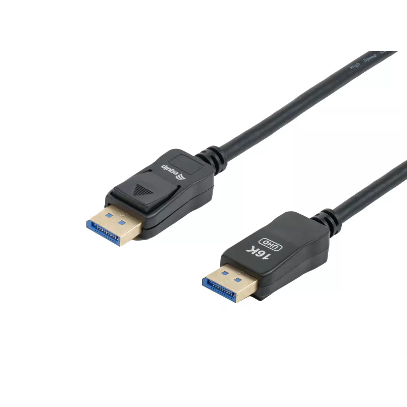 Equip DisplayPort 2.1 Cable, 2.0m, 16K/60Hz, 40Gbps, 2 m, DisplayPort, DisplayPort, Male, Male, 15360 x 8640 pixels