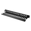 Equip 19 inch Rack Mount Cable Management Panel, Black