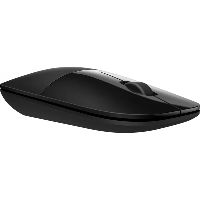 HP Z3700 Black Wireless Mouse, Ambidextrous, Optical, RF Wireless, 1200 DPI, Black