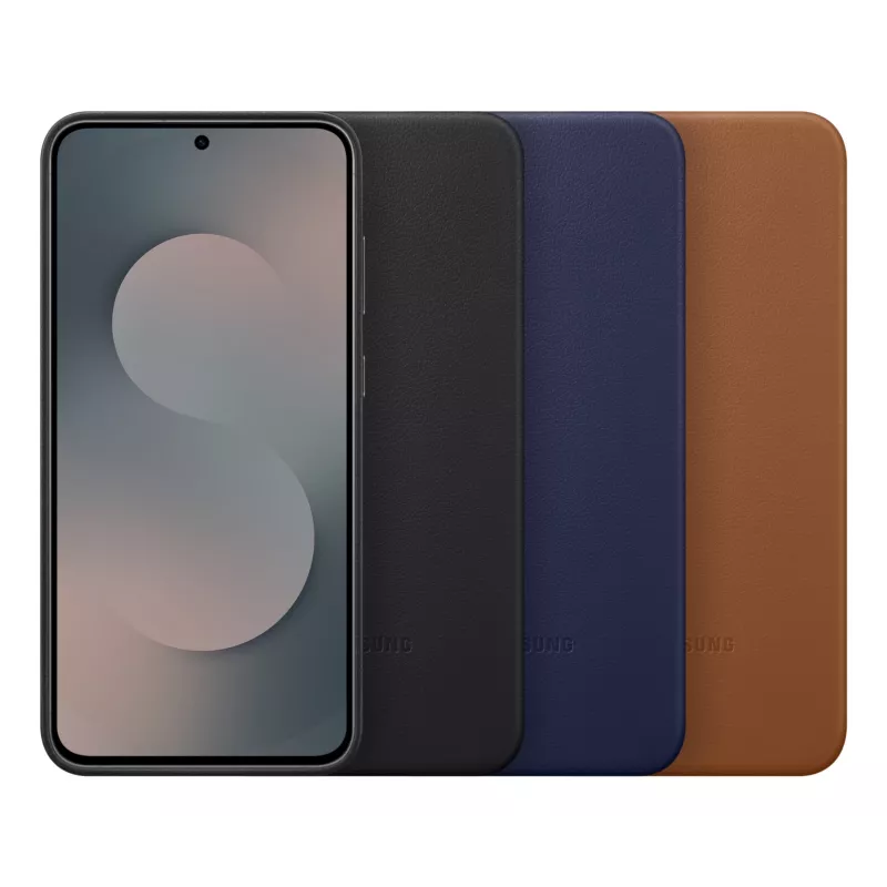 Samsung Kindsuit Faux Leather Case for Galaxy S25 FE, Cover, Samsung, Galaxy S25 FE, 17 cm (6.7 inch), Navy