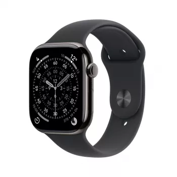 APPLE Watch Series 11 gps + Cellular 46mm slate Titanium Case With Black Sport Band M/l