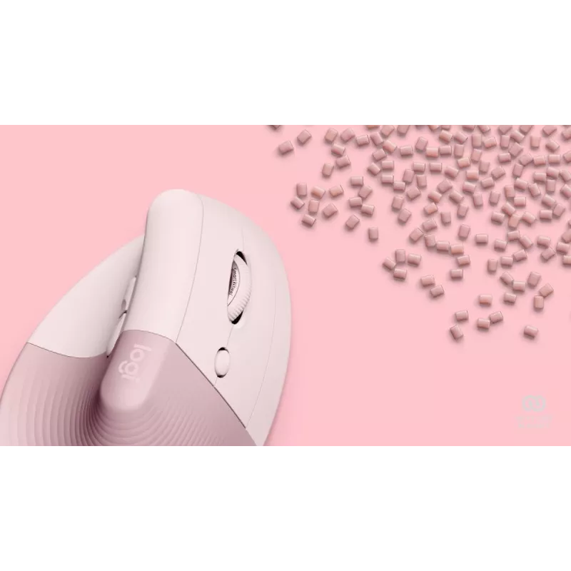 LOGITECH Lift Right Hand Mouse Wireless Rose / Dark Rose