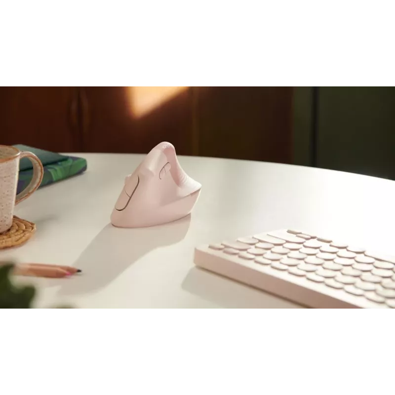 LOGITECH Lift Right Hand Mouse Wireless Rose / Dark Rose