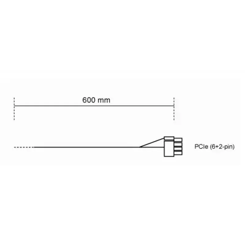 Cable be quiet! CP-6610 0.6 m PCI-E (6+2 pin)