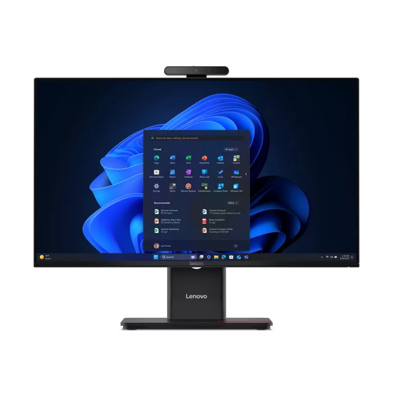 All-in-One PC Lenovo ThinkCentre M70a Gen 6 — Intel Core Ultra 5 235T, 23.8 inch FHD IPS, 16GB DDR5, 512GB SSD, Windows 11 Pro, Wi‑Fi 6E, Black