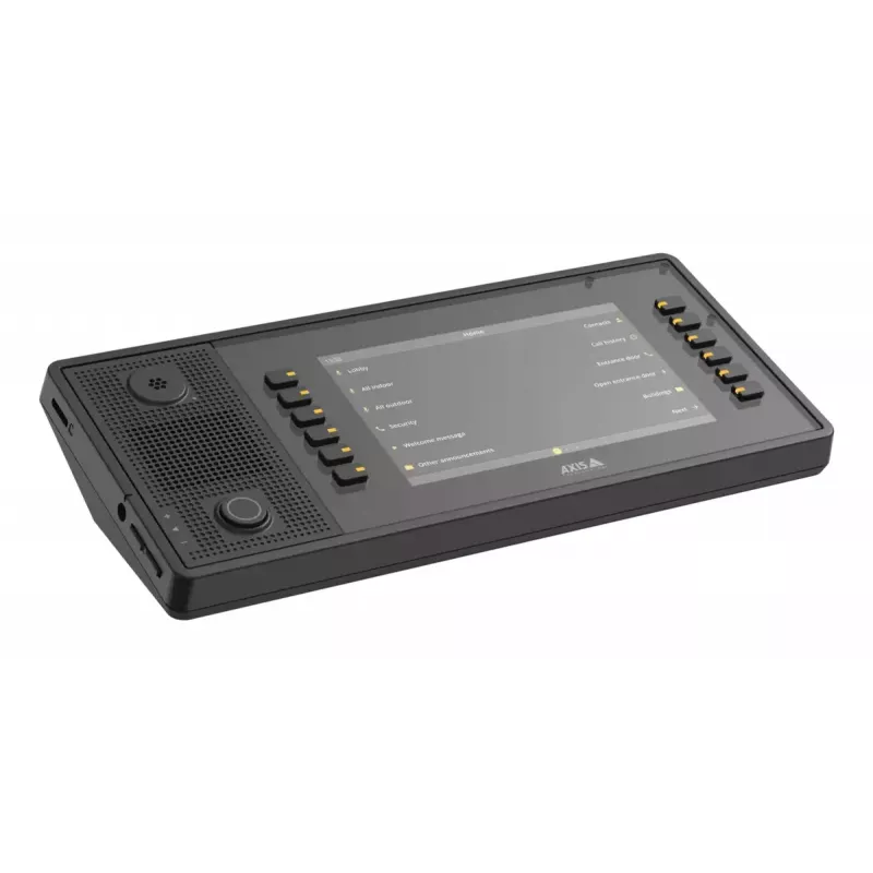 Video intercom AXIS C6110 with 17.8 cm (7 inch) 1024×600 display, MicroSD up to 1 TB, black