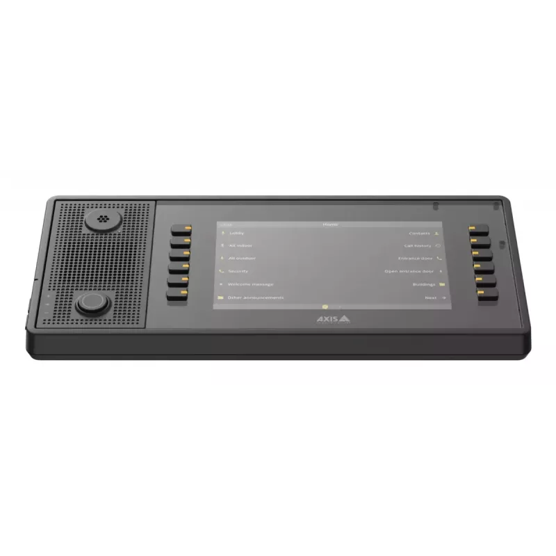 Video intercom AXIS C6110 with 17.8 cm (7 inch) 1024×600 display, MicroSD up to 1 TB, black
