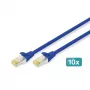 Network Cable Digitus CAT 6A S/FTP RJ-45 3m Blue