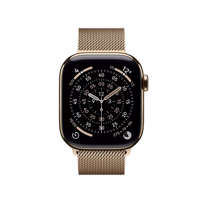 APPLE Watch Series 11 gps + Cellular 42mm gold Titanium Case With Gold Milanese Loop