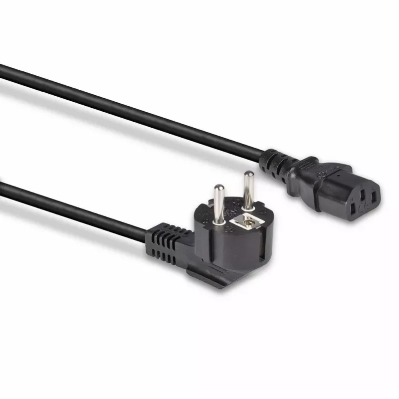 Lindy 3m Schuko 2 Pin Plug to IEC C13 Power Cable, Black, 3 m, CEE7/7, C13 coupler