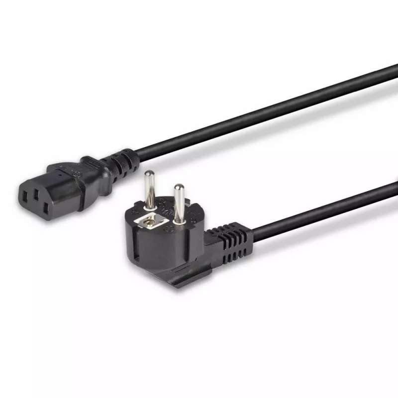 Lindy 3m Schuko 2 Pin Plug to IEC C13 Power Cable, Black, 3 m, CEE7/7, C13 coupler