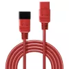 Lindy 1m IEC C19 to C20 Extension Cable, Red