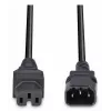 Lindy 2m IEC C14 to IEC C15 'Hot Condition' Power Cable, Black