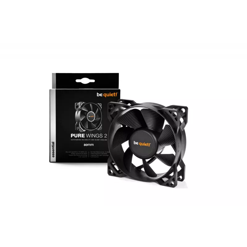be quiet PURE WINGS 2, 80mm Computer case Fan 8 cm Black