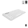 Compact mini keyboard Logitech Pebble Keys 2 K380s — RF Wireless + Bluetooth, QWERTY US International, white