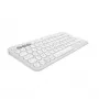 Compact mini keyboard Logitech Pebble Keys 2 K380s — RF Wireless + Bluetooth, QWERTY US International, white