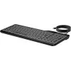 HP 405 Multi-Device Backlit Wired Keyboard, Full-size (100%), Wired, USB, Membrane, QWERTY, Black