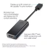 HP USB-C to HDMI 2.0 Black 111.2mm Width 44.2mm Depth 17.1mm Height