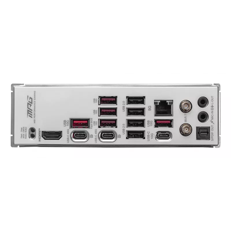 Motherboard MSI MPG X870E EDGE TI WIFI, AMD X870E chipset, Socket AM5, ATX, DDR5, 4×DIMM, Wi‑Fi 7, 5Gb LAN, 4×M.2