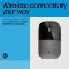 HP Z3700 Dual Silver Mouse, Ambidextrous, RF Wireless + Bluetooth, Silver