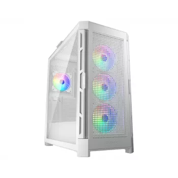 COUGAR Midi Tower Case Duoface Pro ARGB, White, Midi Tower, PC, White, ATX, EATX, micro ATX, Mini-ITX, SSI CEB, Metal, Nylon, Tempered glass, Multi