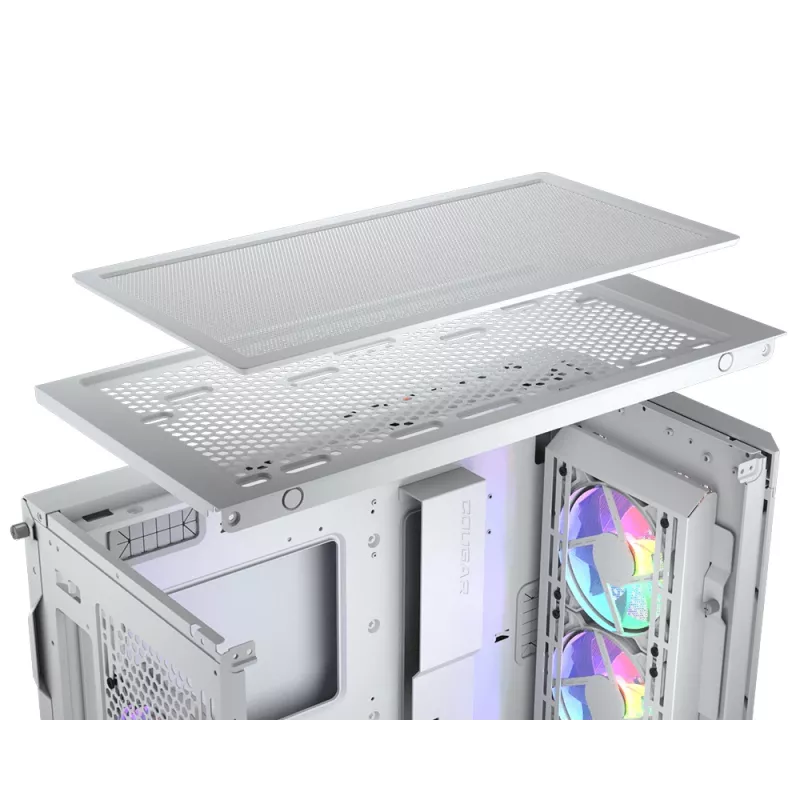 COUGAR Midi Tower Case Duoface Pro ARGB, White, Midi Tower, PC, White, ATX, EATX, micro ATX, Mini-ITX, SSI CEB, Metal, Nylon, Tempered glass, Multi