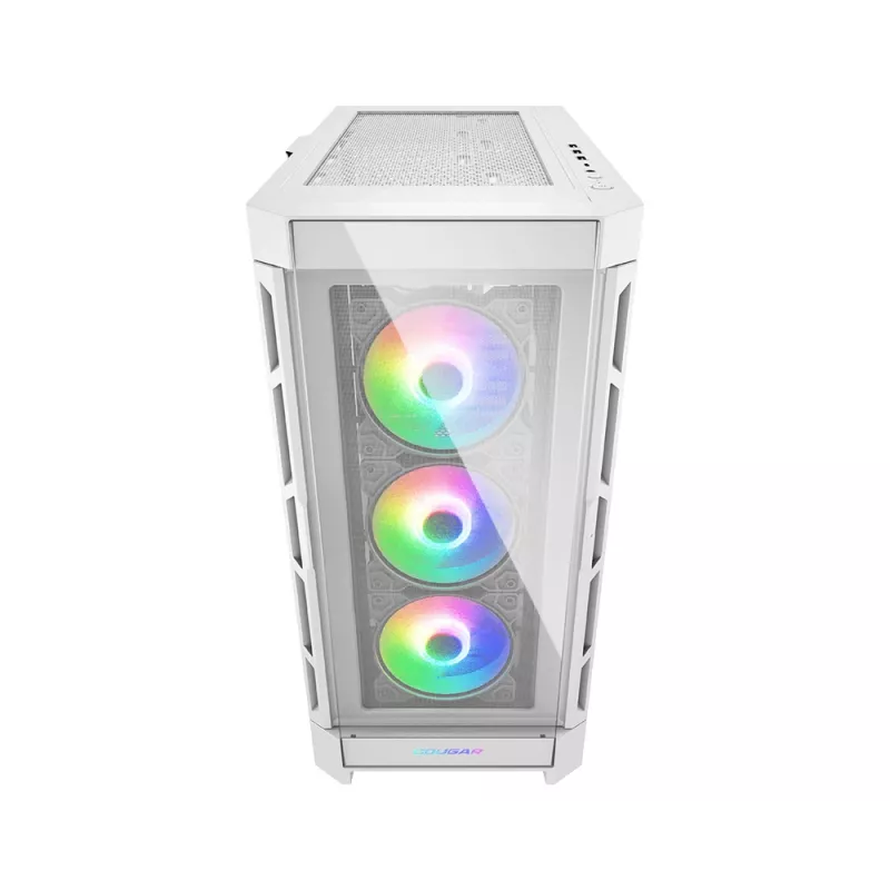 COUGAR Midi Tower Case Duoface Pro ARGB, White, Midi Tower, PC, White, ATX, EATX, micro ATX, Mini-ITX, SSI CEB, Metal, Nylon, Tempered glass, Multi