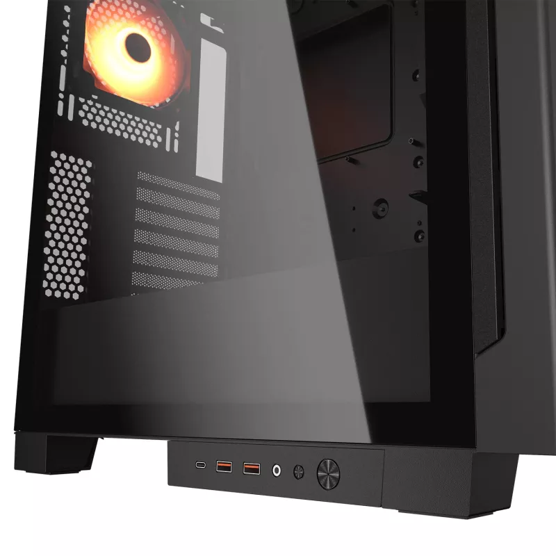COUGAR Midi Tower Case, Airface ECO, ARGB, Black