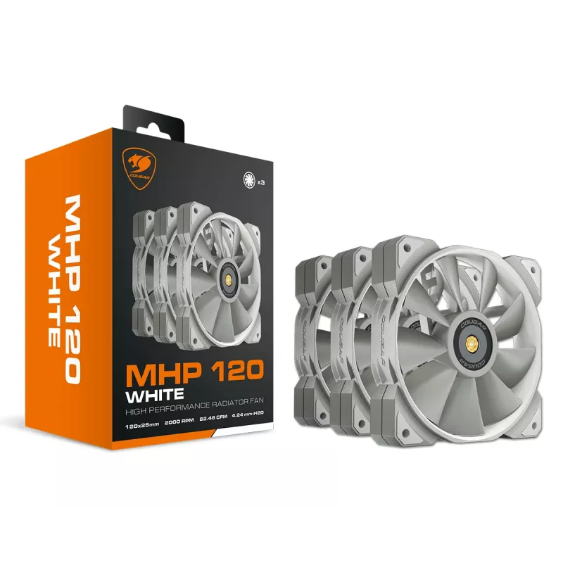 COUGAR Case Fan MHP 120, White, 3-pack