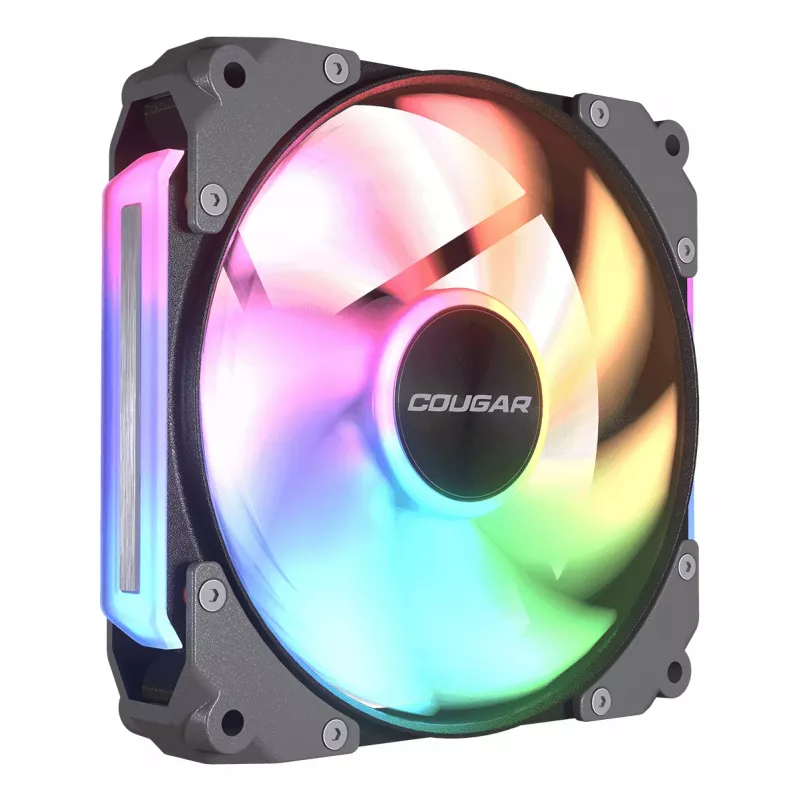 COUGAR Case Fan Apolar 120 ARGB, Reverse Blade, Black, Fan module, Black, 3-pin + 4-pin, 1 fan(s), 75.38 cfm, 37.1 dB