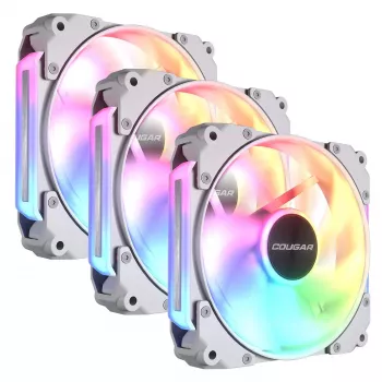 COUGAR Case Fan Apolar 120 ARGB, Reverse Blade, White (3 in one package)