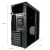 PC case LC-Power LC-7041B-ON Midi Tower Black