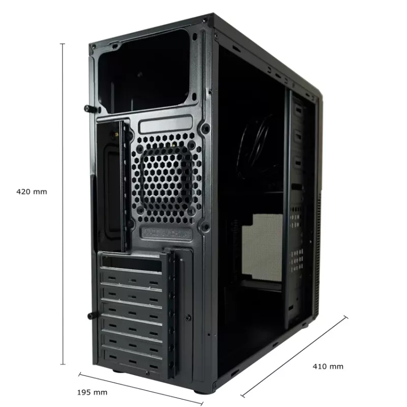 PC case LC-Power LC-7041B-ON Midi Tower Black