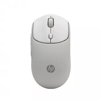 HP 400 Quiet Maple Wireless Mouse, Ambidextrous, RF Wireless + Bluetooth, 6000 DPI, Beige