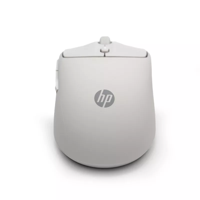 HP 400 Quiet Maple Wireless Mouse, Ambidextrous, RF Wireless + Bluetooth, 6000 DPI, Beige