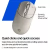 HP 400 Quiet Maple Wireless Mouse, Ambidextrous, RF Wireless + Bluetooth, 6000 DPI, Beige