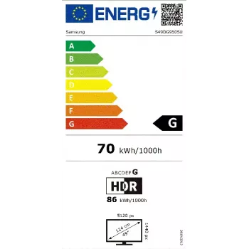 49 inch Dual QHD OLED Curved Monitor Samsung S49DG950SU — 5120×1440, 32:9, 0.03 ms, USB hub, VESA, speakers
