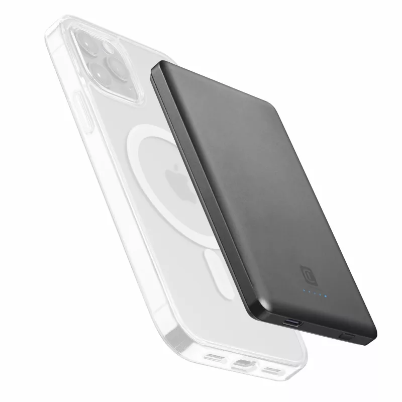 Cellularline Mag Lite 5000 5000mAh Wireless Power Bank compatible with Mag Safe technology