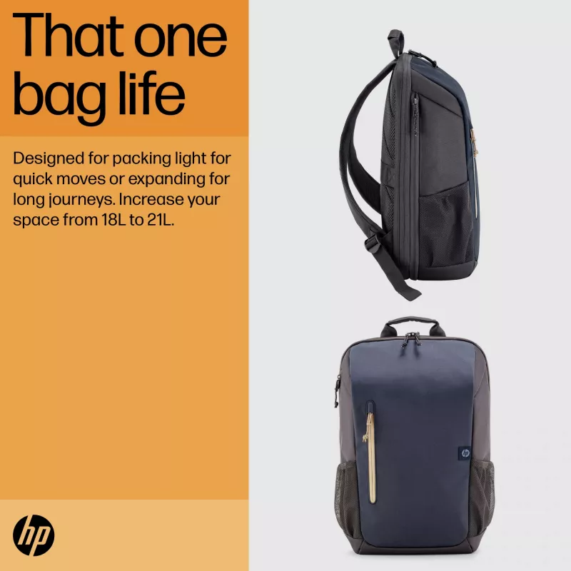 HP Travel 18 Liter 15.6 Iron Grey Laptop Backpack