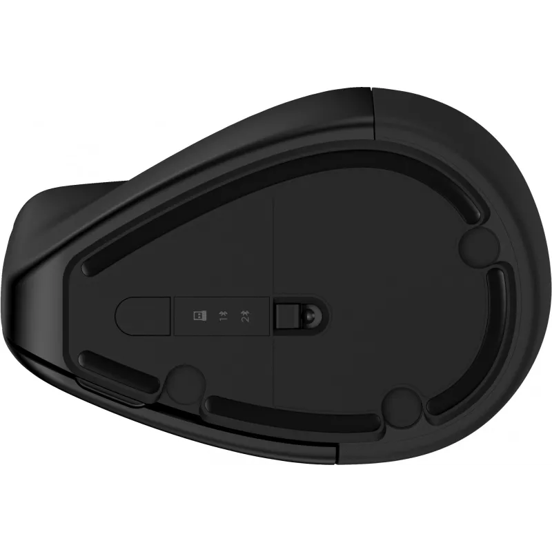 HP 920 Ergonomic Wireless Mouse, Right-hand, Vertical design, Bluetooth + USB Type-A, 4000 DPI, Black