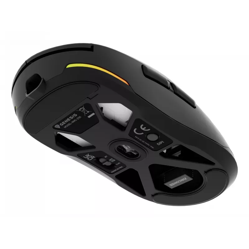 GENESIS Zircon 660 mouse Gaming Right-hand RF Wireless + Bluetooth + USB Type-A Optical 12000 DPI