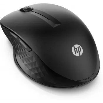 HP 430 Multi-Device Wireless Mouse, Ambidextrous, Optical, RF Wireless + Bluetooth, 1200 DPI, Black